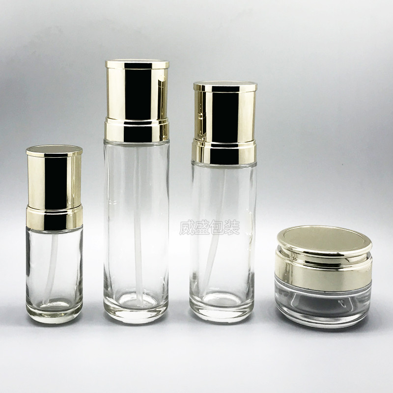 化妆品新款玻璃瓶  磨砂玻璃瓶现货  120ml乳液压(图5)